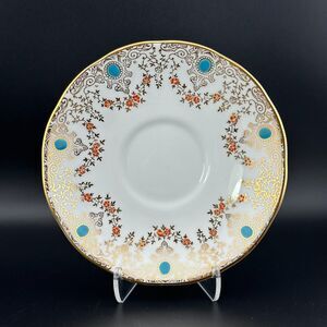 Vintage Royal Pendant Salisbury One Saucer ONLY England Bone China 5-3/8" Gold